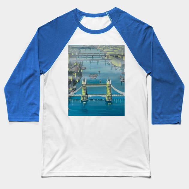 London Bridge Baseball T-Shirt by Edumj